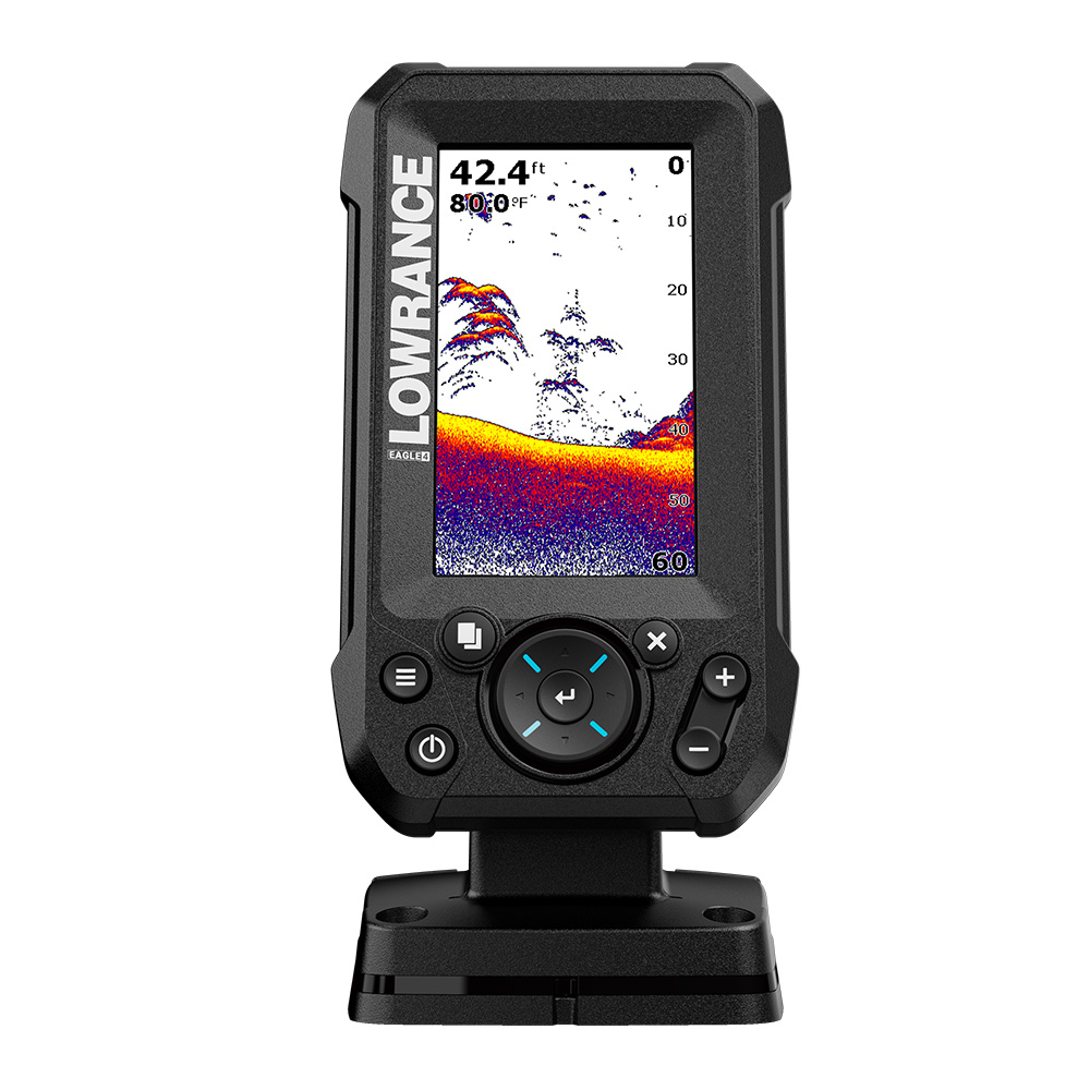 Lowrance Eagle 4x fish finder with portrait sonar display